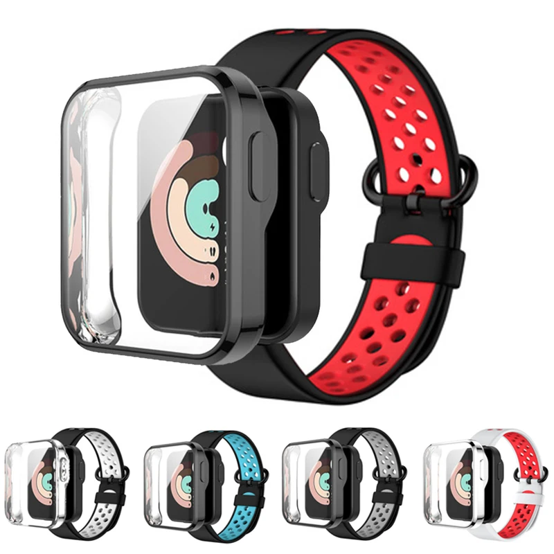 

Ремешок сменный спортивный для XiaoMi Mi Watch Lite, силиконовый Воздухопроницаемый браслет для наручных часов Mi Watch Lite
