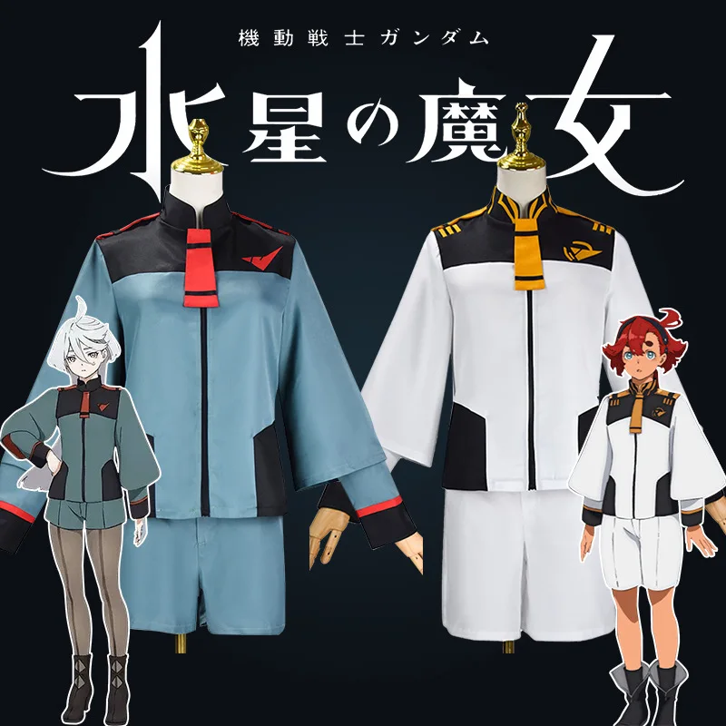 

Anime Mobile Suit Gundam The Witch From Mercury Miorine Rembran Cosplay Costume Halloween Uniform Women Carnival Party Outfits