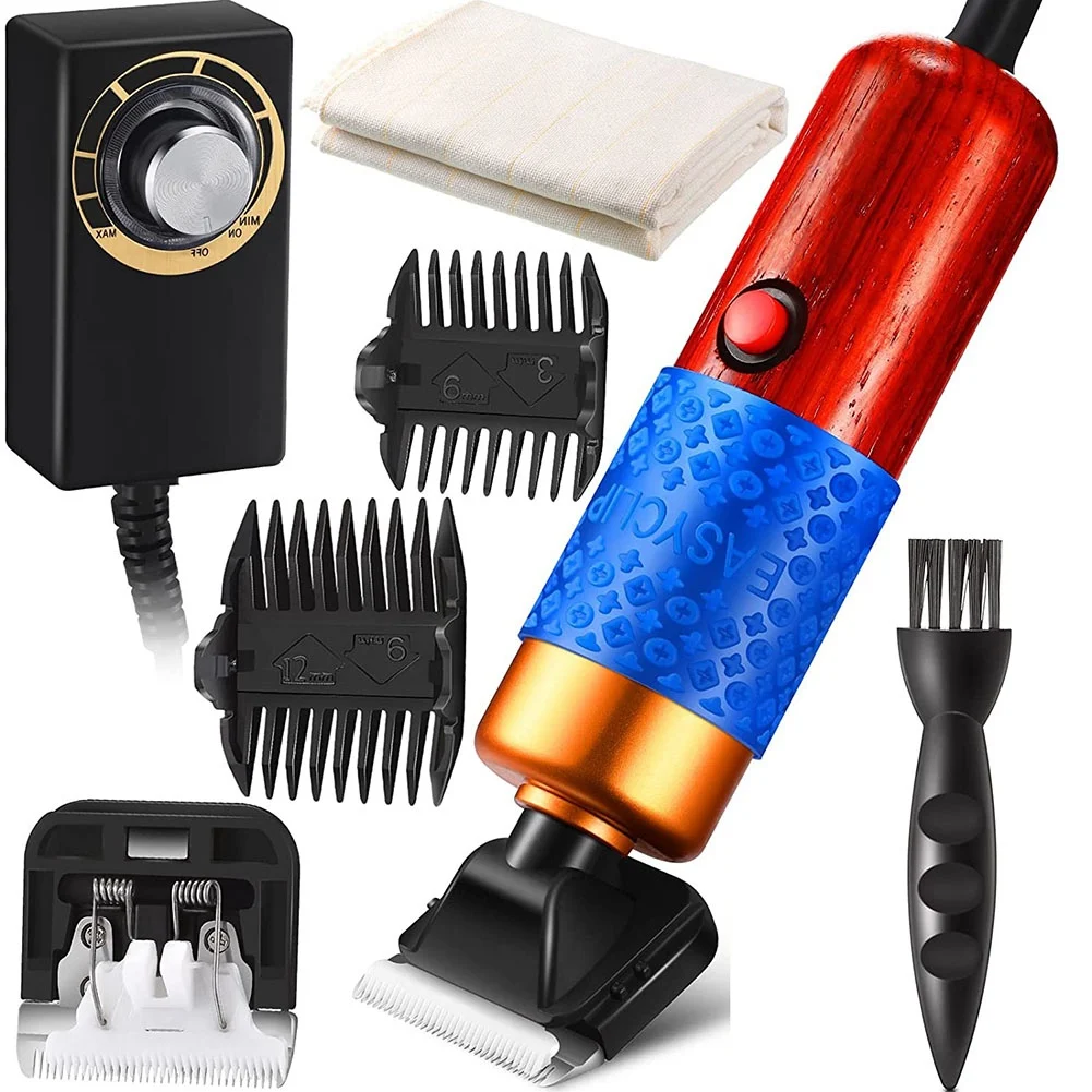 

Carpet Trimmer Carpet Clipper with Tufting Cloth Low Noise Rug Carver Speed Adjustable Power Tufting Clipper EU Plug