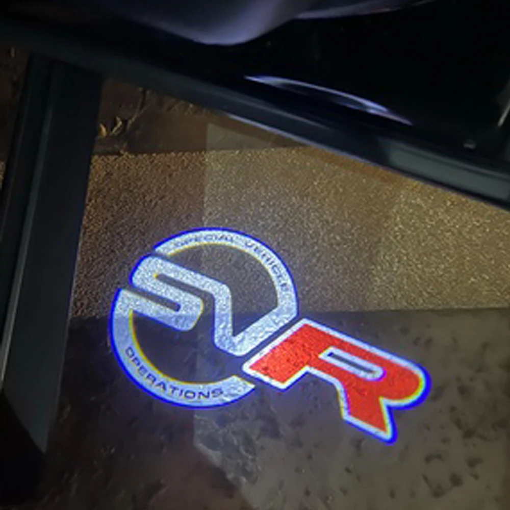 

2 светильник т., автомобильные лампы для двери с логотипом SVR, для Land Rover