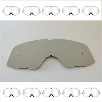 pc lens for goggles of atv off road dirt bike glasses motocross racing helmet goggles ski sport sunglasses golden black silver