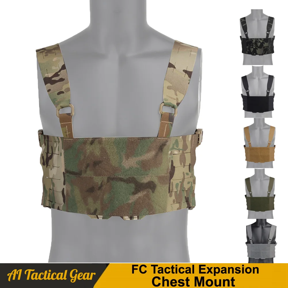 

FC Tactical Expansion Chest Mount Airsoft Tactical Vest Multiple FERRO Style Front Panel Extensions Available U.S. Cadura Fabric