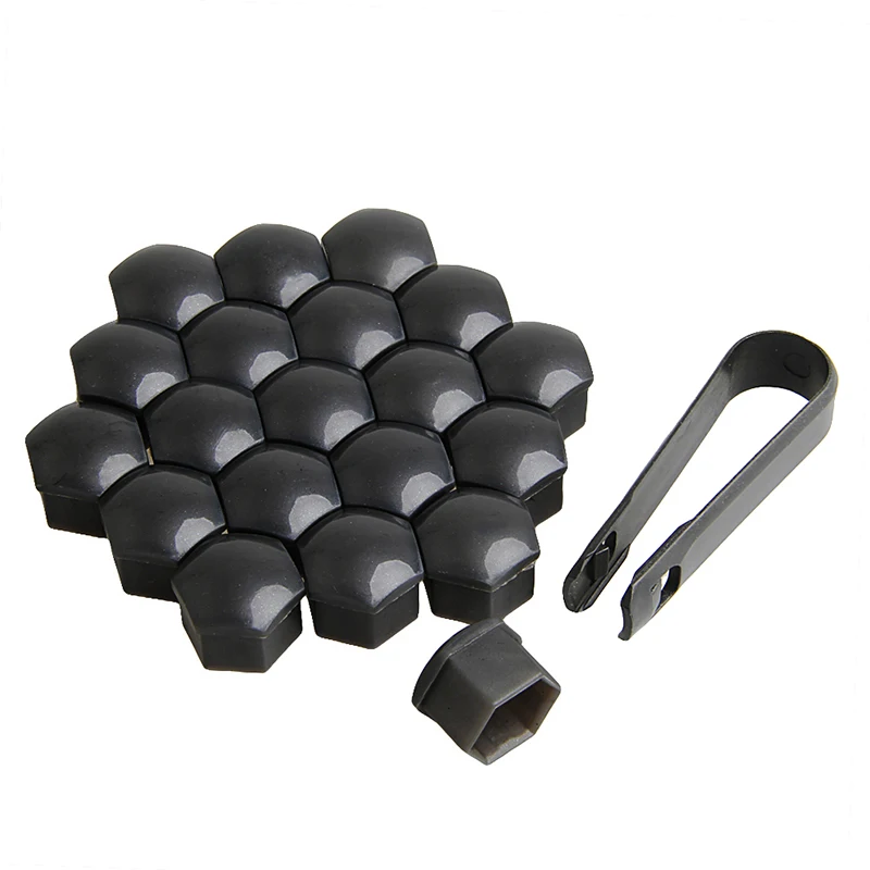 

20Pcs/Set 17mm Car Plastic Nuts with Screw Cap Removal Tools
