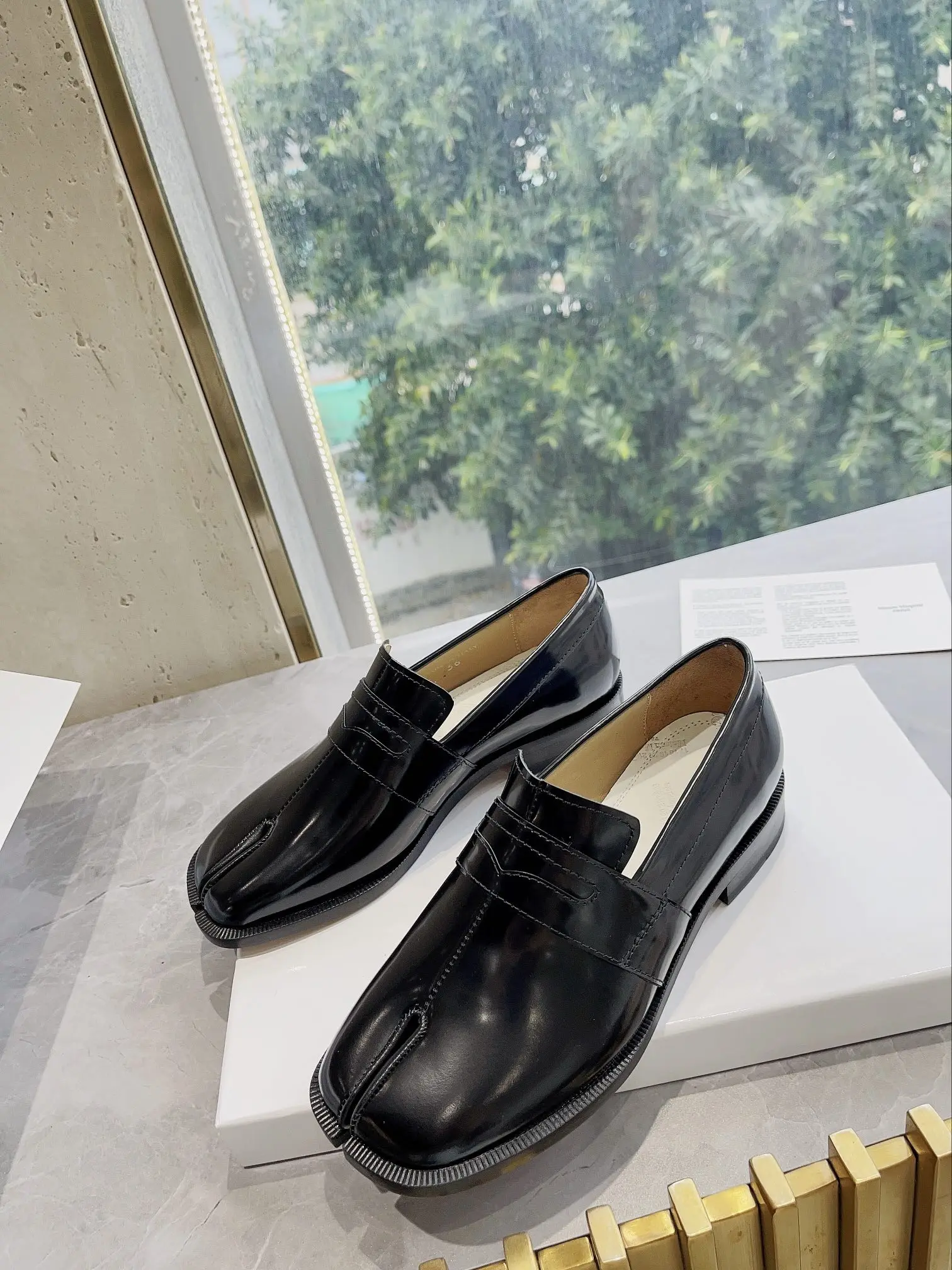 Черные Лоферы Tabi