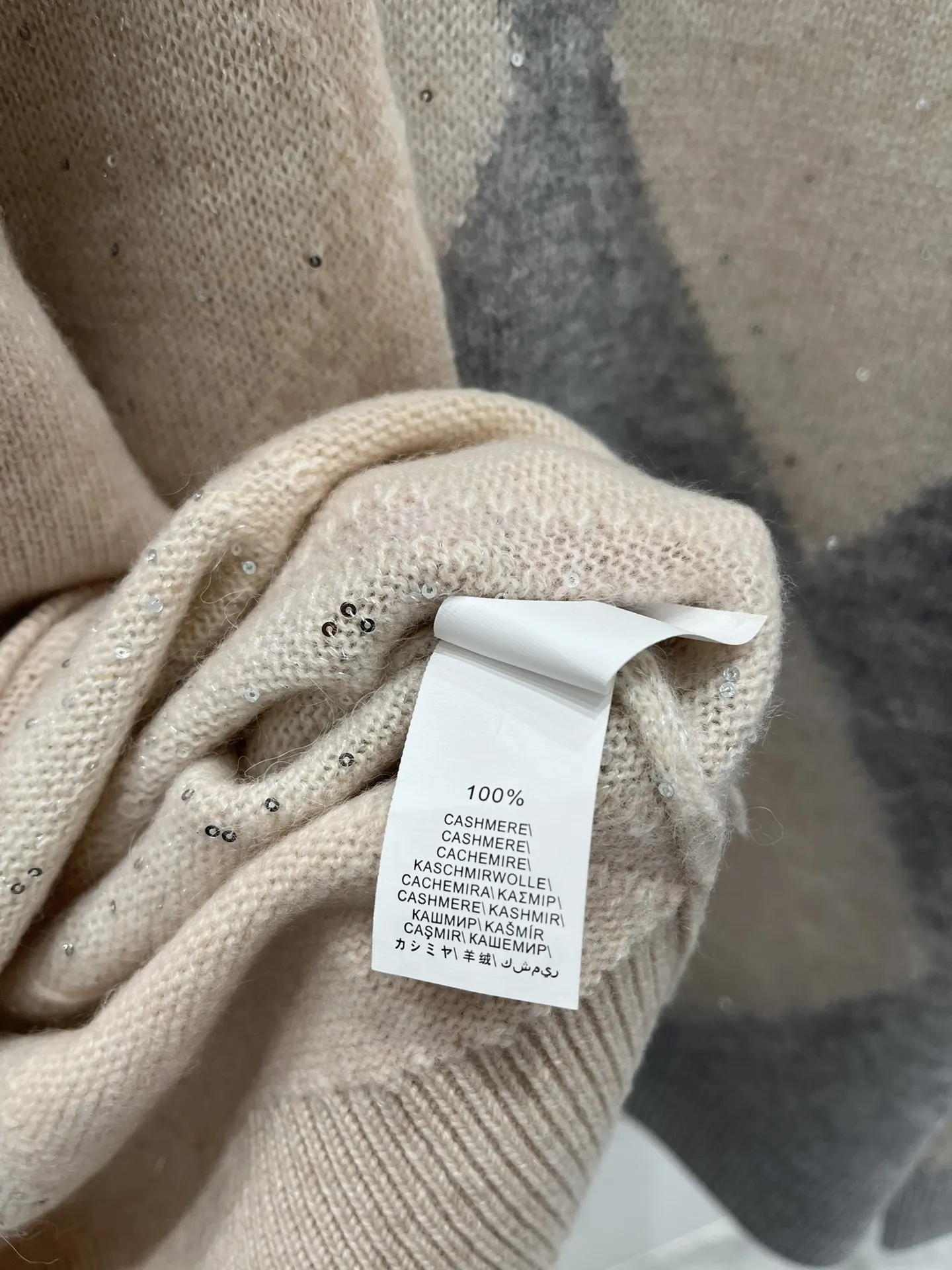 Осенне-зимний женский вязаный свитер кашемировая рубашка с длинным рукавом и