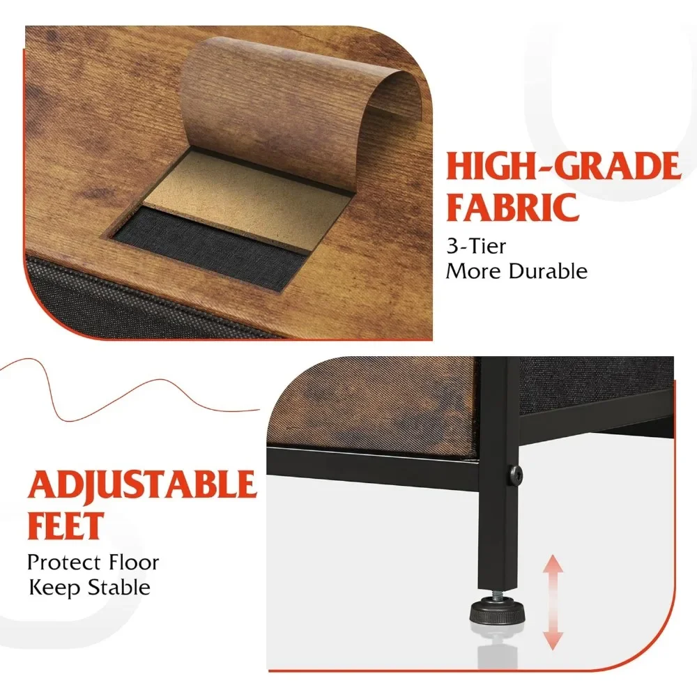 Платье с 8 ящиками широкое тканевое платье для хранения и организации