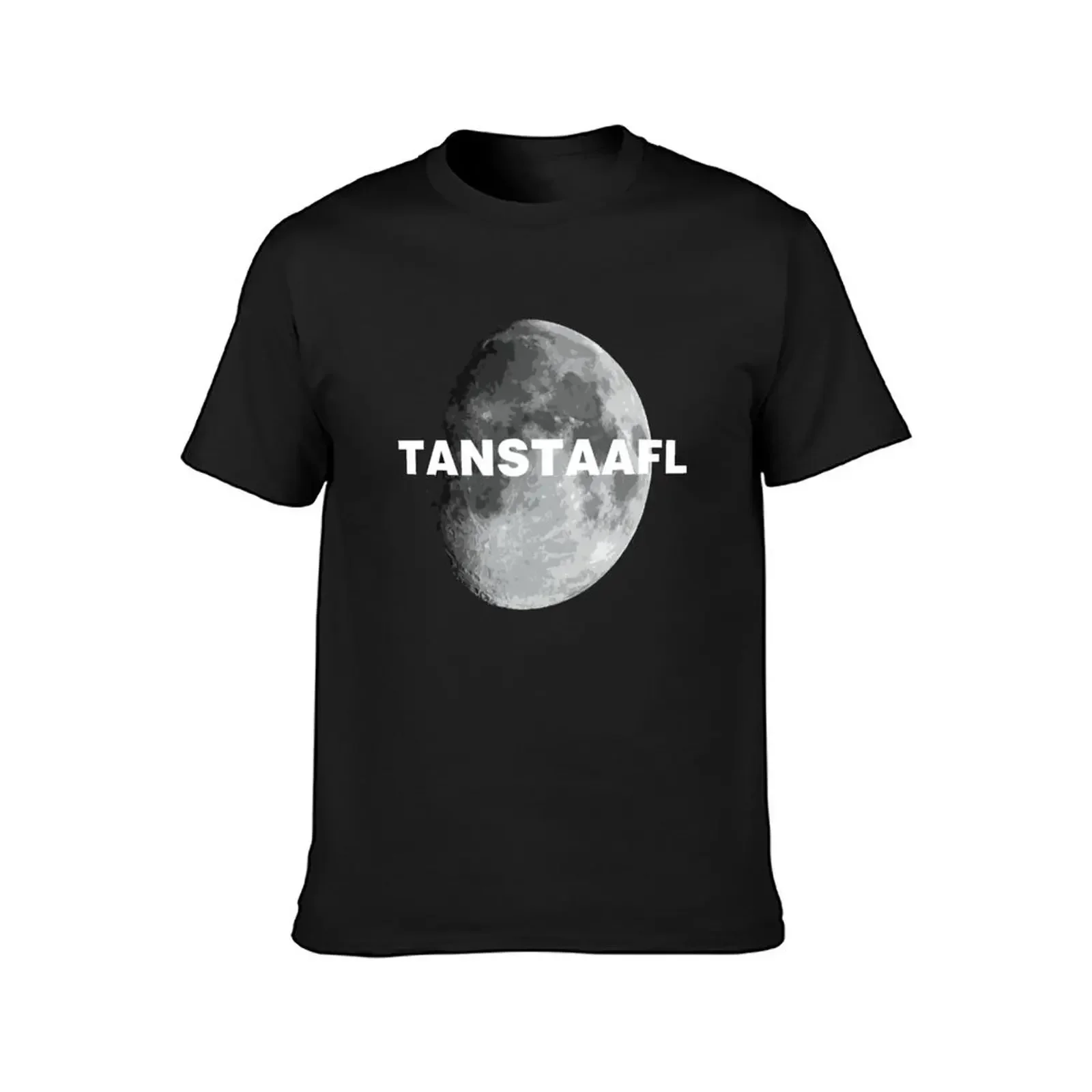 Мужская футболка TANSTAAFL &amp Moon простая с графическим рисунком
