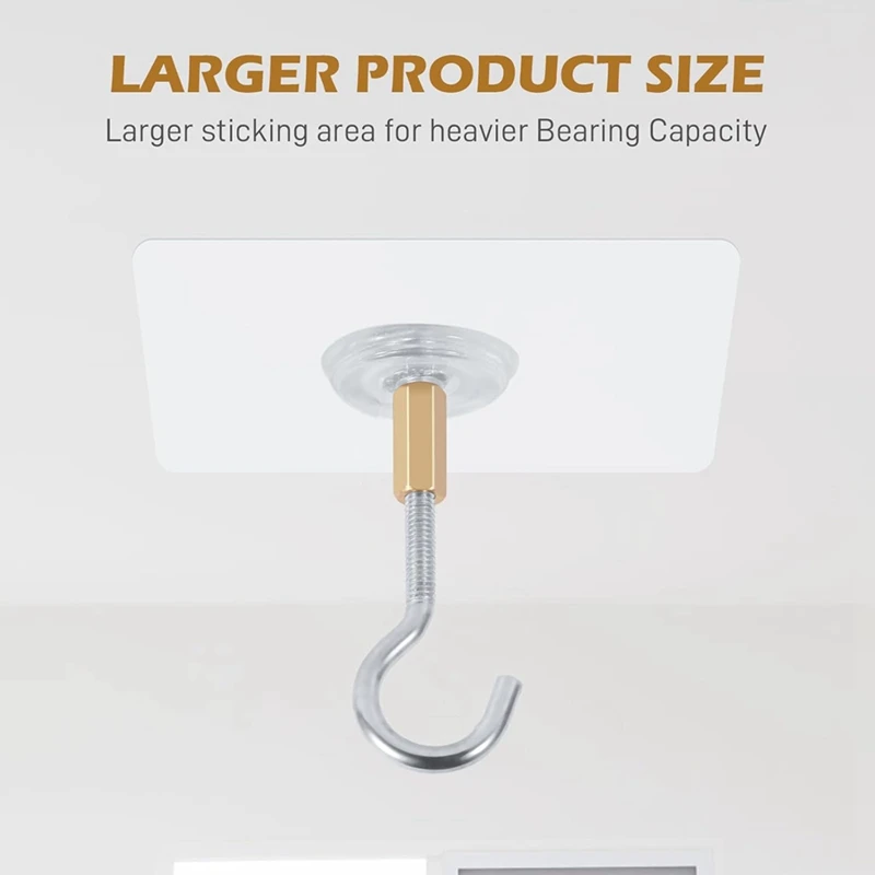Клейкие потолочные крючки 10 упаковок крючков для потолочных вешалок липкие