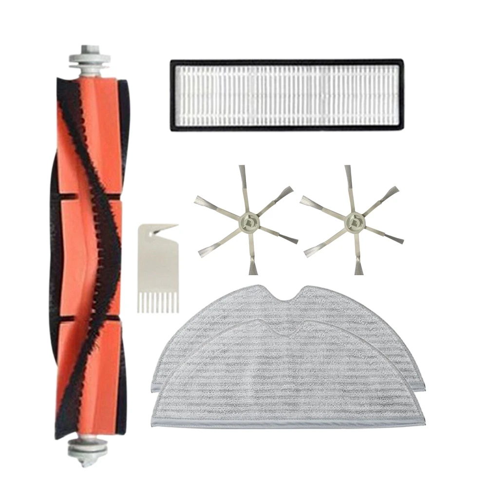 

7Pcs Replacement Spare Parts for Xiaomi Mijia 2C Robot Vacuum Cleaner Accessories HEPA Filter Main Side Brush Mop Cloth