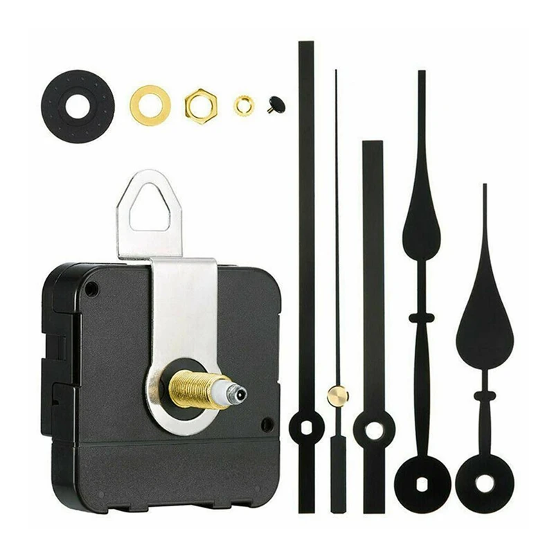 

Pendulum Metal Silent Quartz Clock Movement Mechanism -DIY Clock Repair Parts Replacement With Pointer Clock Accessories