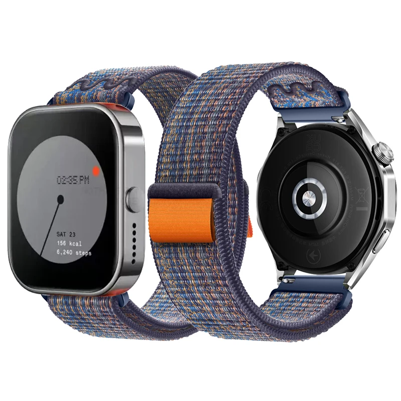Ремешок нейлоновый для наручных часов браслет CMF Watch Pro 22 мм 20
