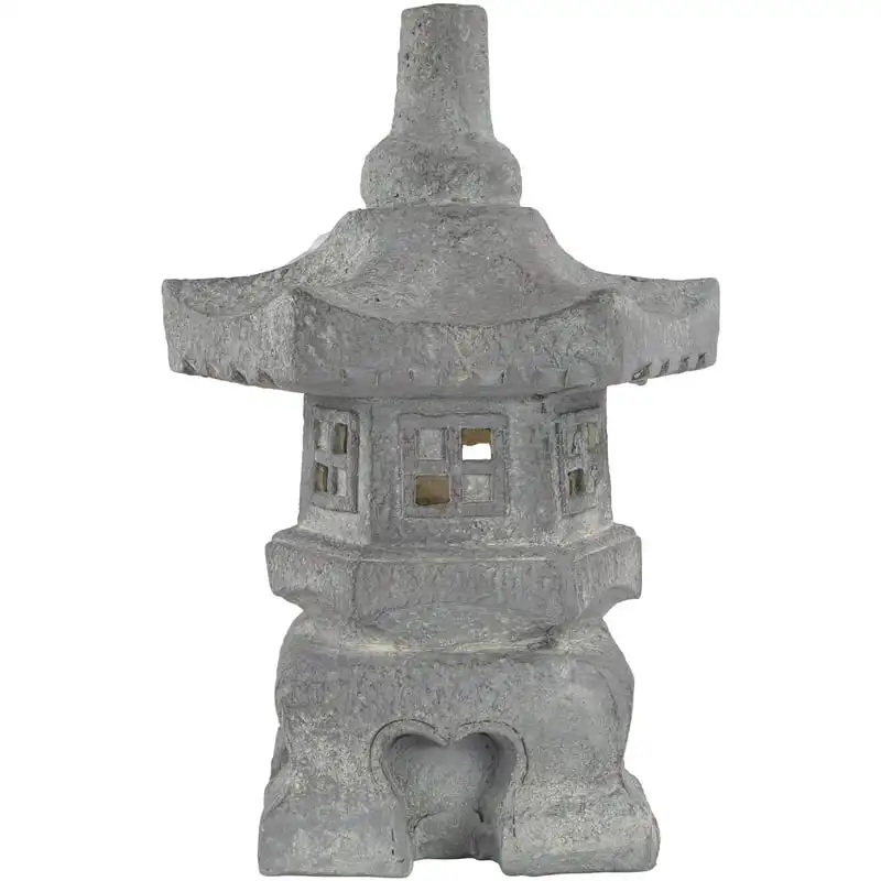 

LED Lighted Powered Pagoda Outdoor Garden Statue