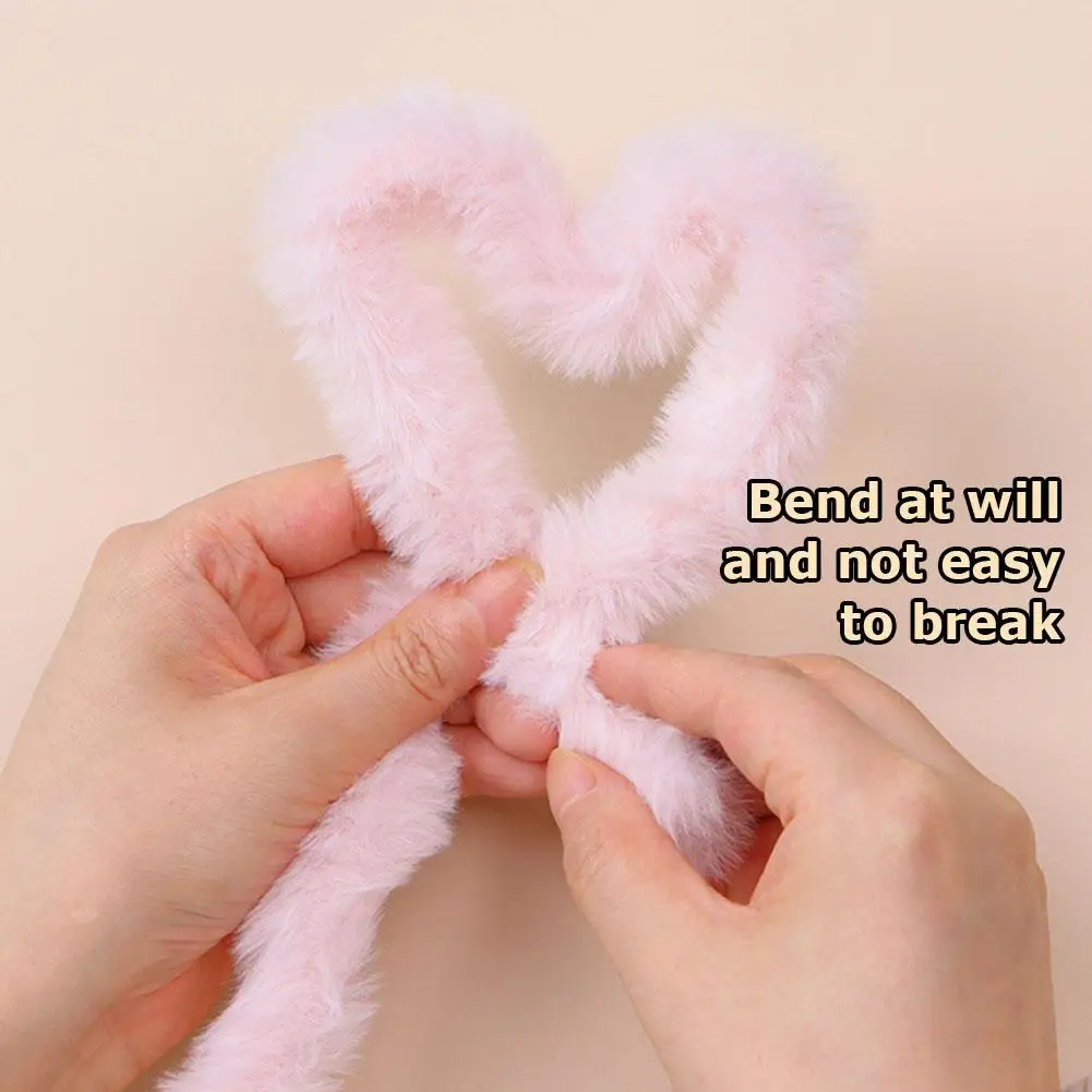 DIY Craft Sewing Accessories - Puppy Dog Twist Stick, Plush Iron Wire Thread, Ribbon Strip & Rope For Plush Doll Making