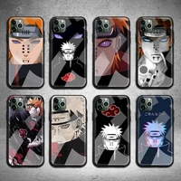 naruto payne phone case tempered glass for iphone 13 12 11 pro mini xr xs max 8 x 7 6s 6 plus se 2020 cover