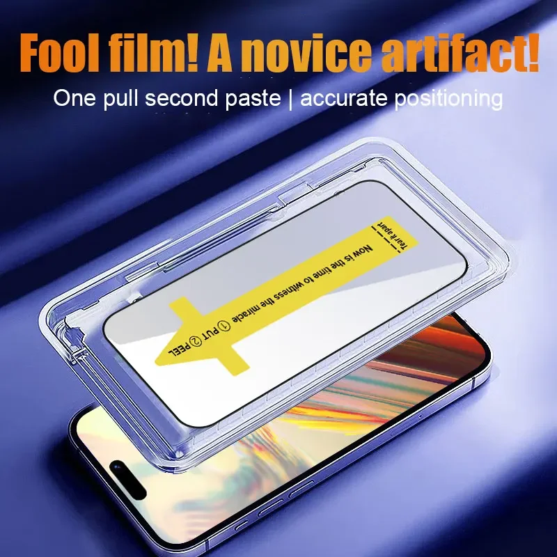4 шт. Закаленное стекло Защитная пленка для iPhone 16 Plus 15 Pro 14 Max 13 12 11 X XR XS стеклянная