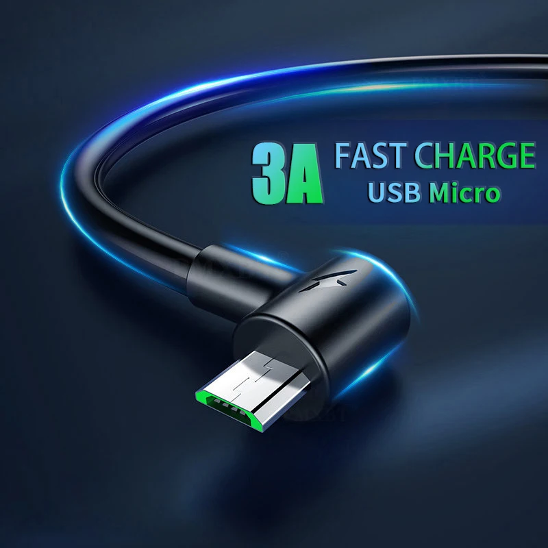 

Micro USB Cable 3A Fast Charging Microusb Data Charge Cord Cables For Samsung Xiaomi Huawei Android Mobile Phone Chargers Cable