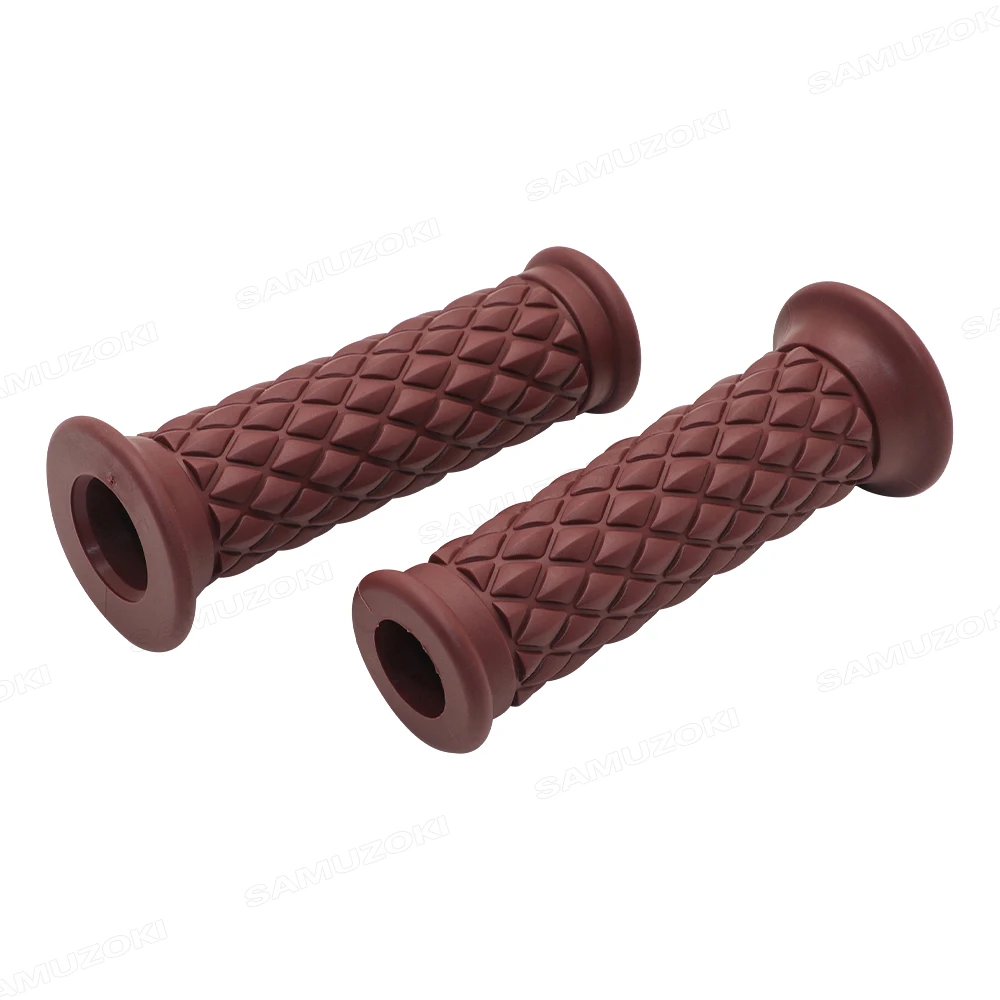 

Винтажная ручка для мотоцикла Chopper, 7/8 дюйма, 22 мм, универсальная винтажная ручка для мотоцикла Cafe Racer, ручка для руля в стиле ретро