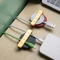 2pcs desktop wire fixed purse cellphone charging data cable line concentration cord manager plug holder neatening buckle
