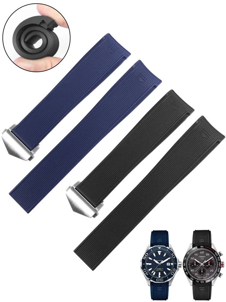 Сменный силиконовый ремешок для часов T-A-G H-e-u-e-r Concept F1 дайвинга 300 Tiger Calera Arc Mouth Men