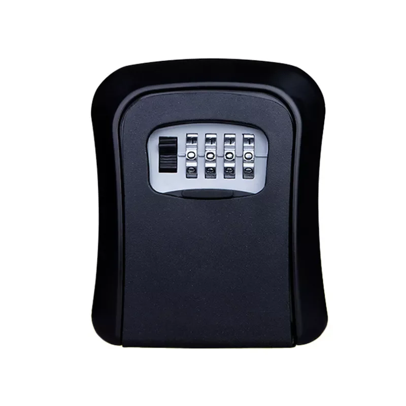 

Key Lock Box Wall Mounted Zinc Alloy Key Safe Box Weatherproof 4 Digit Combination Key Storage Lock Box Indoor Outdoor