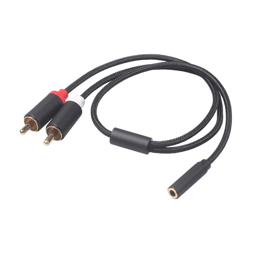 

Корпус из алюминиевого сплава 0,3 м 3,5 гнездо к 2rca кабель адаптера с двойным лотосом для аудио обеспечивает гибкость кабеля