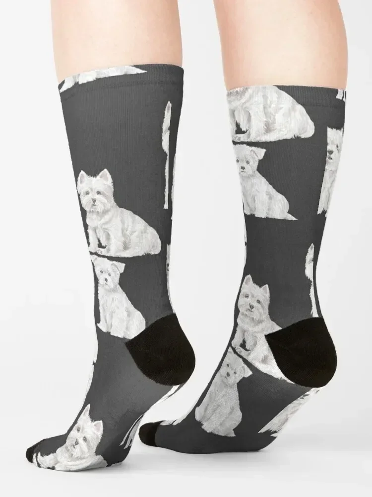 Лист с наклейками для собак вест-хайленд-уайт-терьера Носки принтом Essential Женские