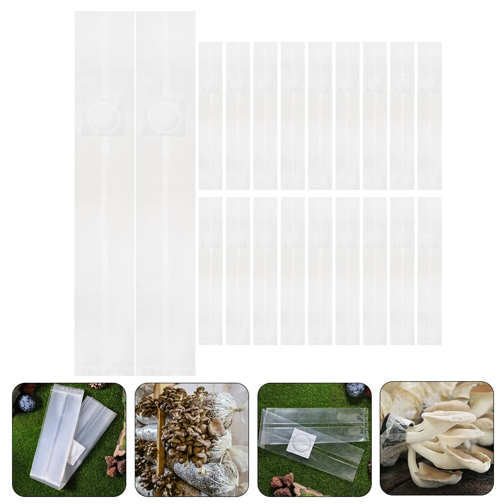 

Mushroom Growing Farm Cultivation Planting Spawn Sealable Transparent Grain Substrate Horticultural Spawning Edible Garden