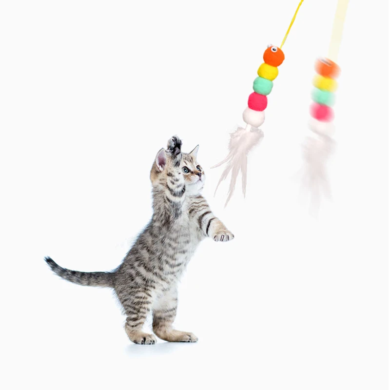 Interactive Cat Toy Hanging Automatic Funny Mouse Toys Stick with Bell for Kitten Playing Teaser Wand Pet Supplies |