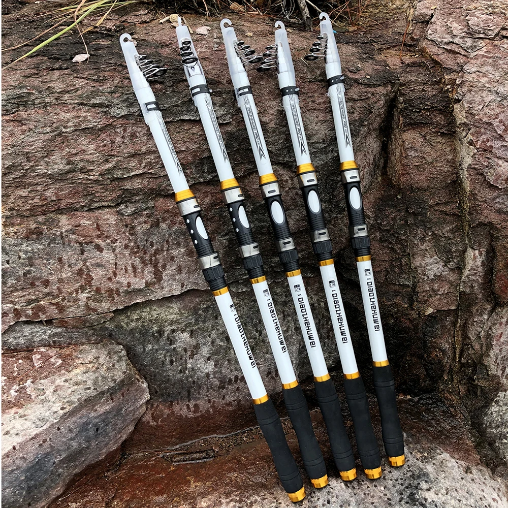 

GHOTDA Super Power Carbon 2.1 2.4 2.7 3.0 3.6m Telescopic Fishing Rod Ocean Spinning Rock Rod Ultralight Fishing Rod