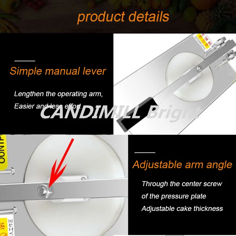 Пресс для теста 24 см из нержавеющей стали |