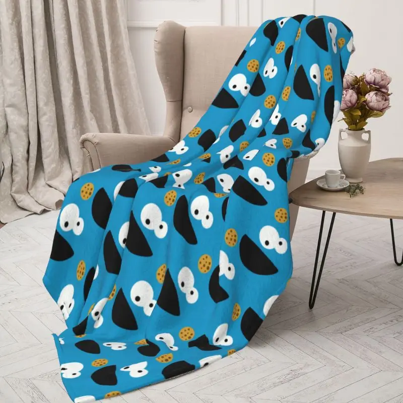 Забавные мультяшные одеяла с 3D принтом счастливого печенья монстра из