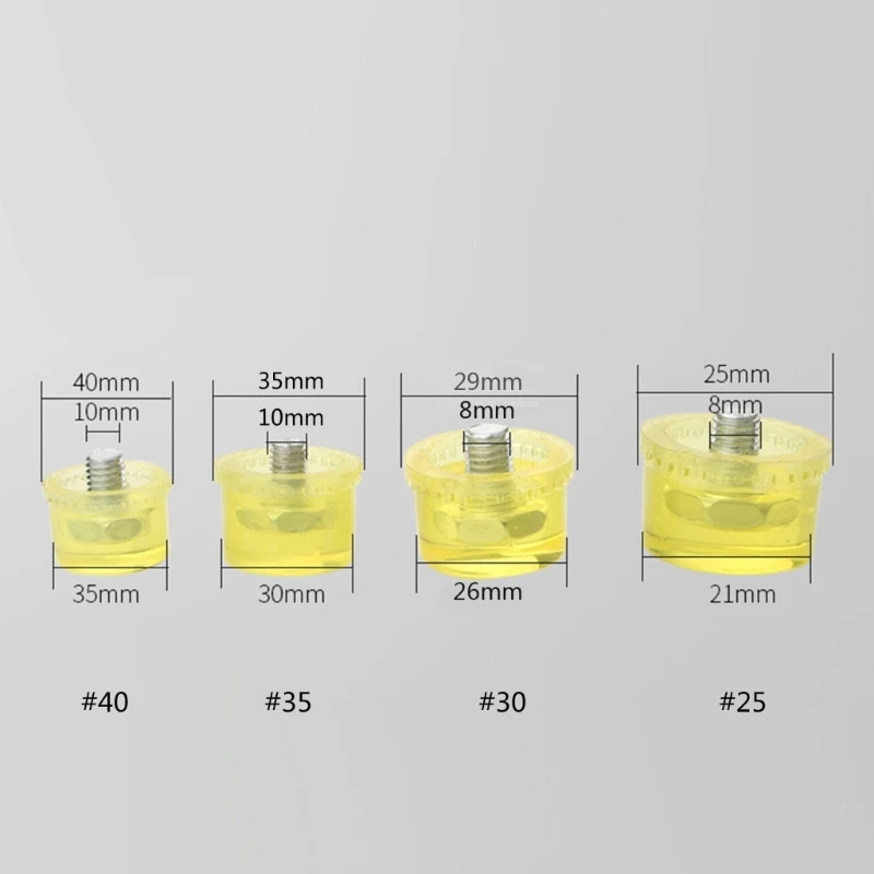 Профессиональный молоток 4 размеров сменный резиновый пластиковый ударный