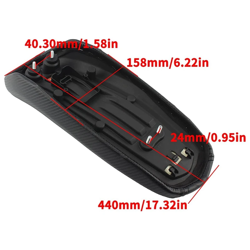 Motorcycle Seat Cushion Electric Dirt Bike For Sur Ron Light Bee X/S Segway X260 X160 Accessories - Black