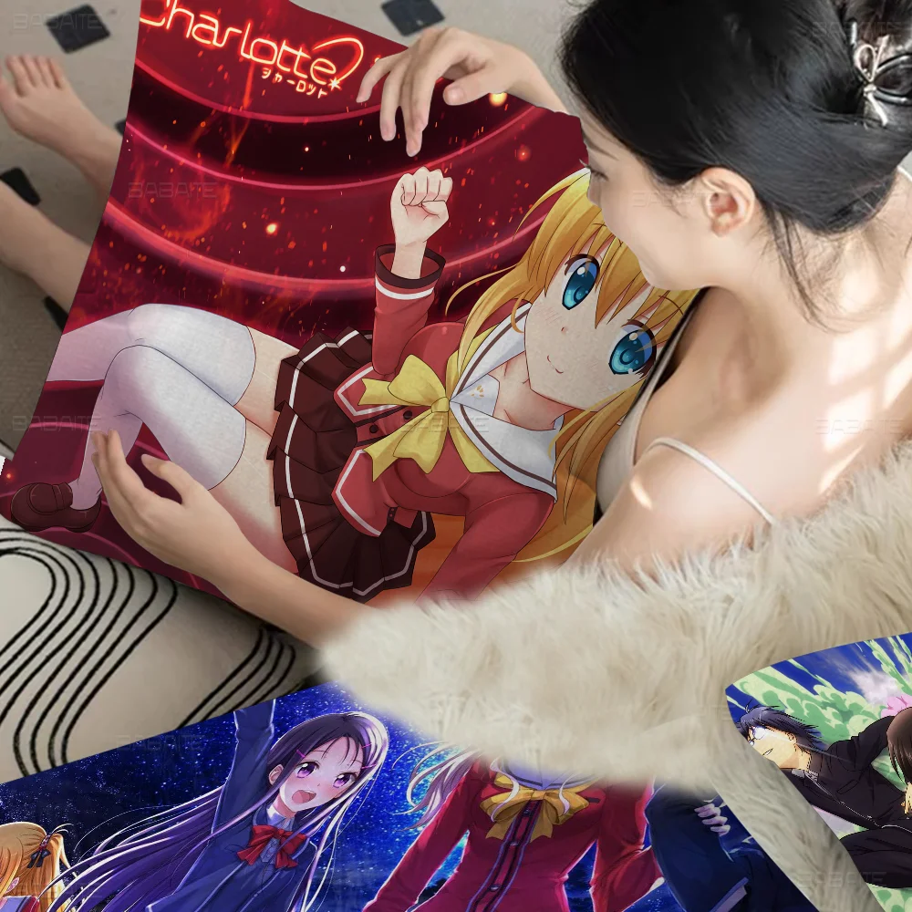 Наволочки Шарлотта мультяшный диван декоративный домашний двусторонний принт