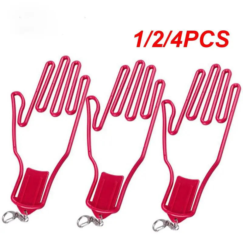 

1/2/4PCS Golf Glove Holder with Key Chain Plastic Glove Rack Dryer Hanger Stretcher 4 Colors Drop Ship