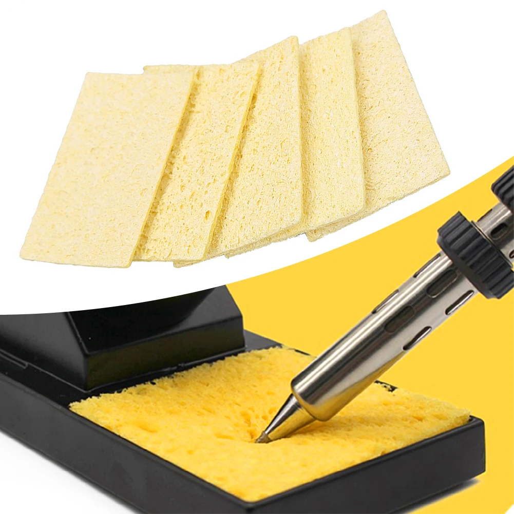 

10pcs/set High Temperature Enduring Cleaner Sponge Cleaning Pads For Electric Soldering Iron Tip Cleaner Solder Residue Remover
