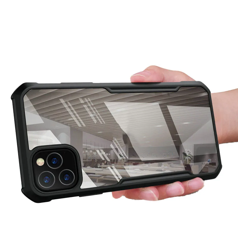

Four Corner Airbag Transparent Phone Case For Iphone 12 Mini 11 Pro Max X Xr Xs Max 7 8 Plus Se 2020 12Pro Soft Side Hard Fundas
