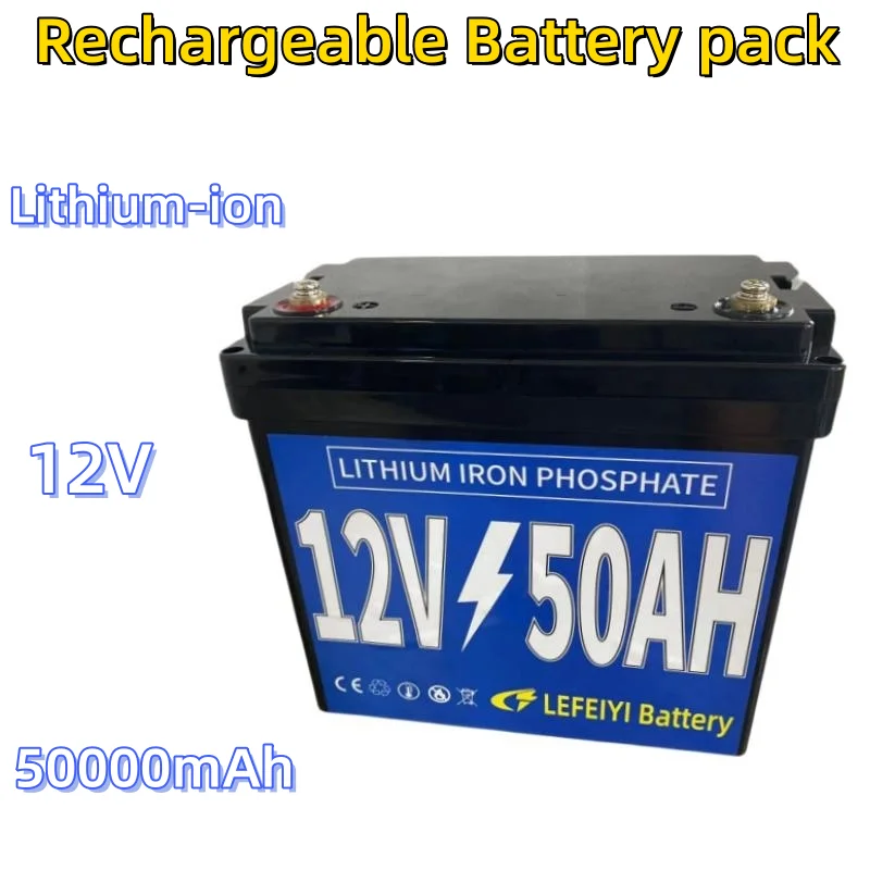 

New 12V 50000mAh Lithium Lon Battery Pack Built-In BMS,For Sprayer, Electric Vehicle, LED Lamp Battery