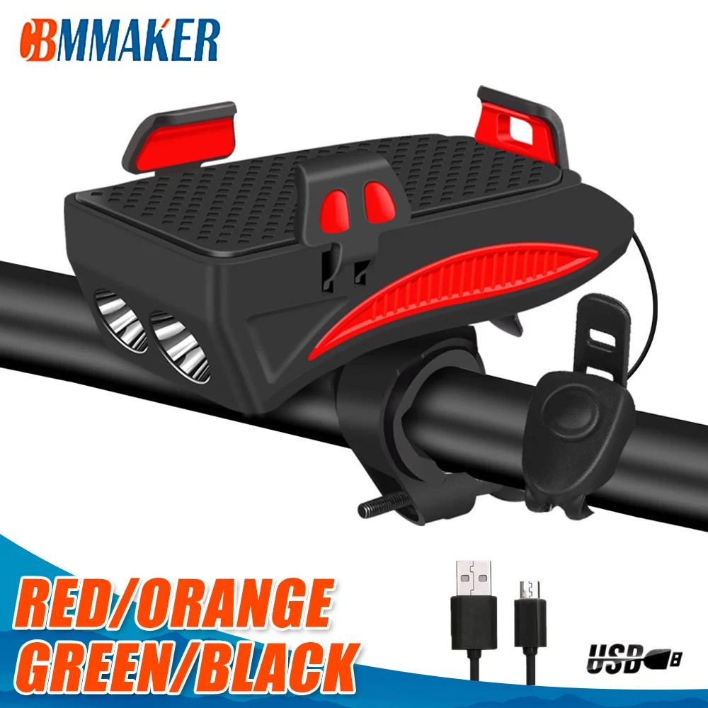 

Фсветильник светильник велосипедный передний с зарядкой от USB, 5 функций, 3 режима