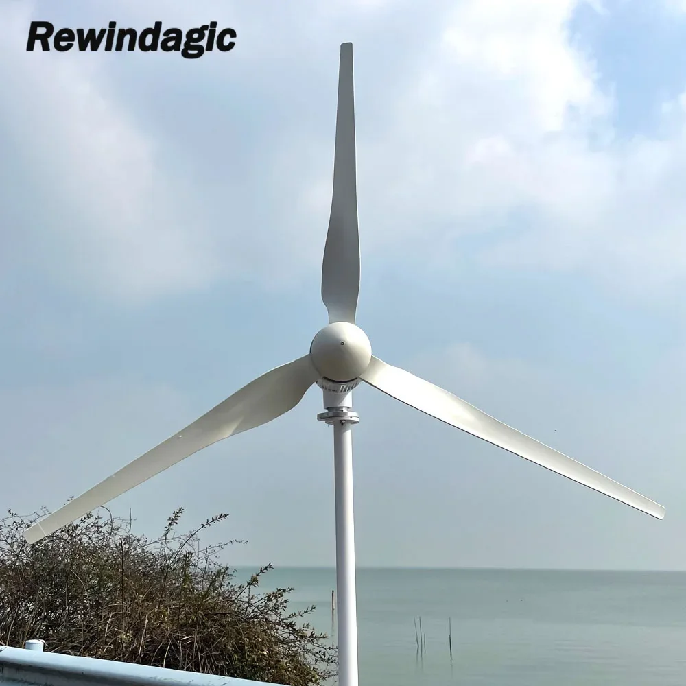 Мощный турбинный генератор на 10 кВт с завода в Китае для домашней фермы 10000 Вт 24 В