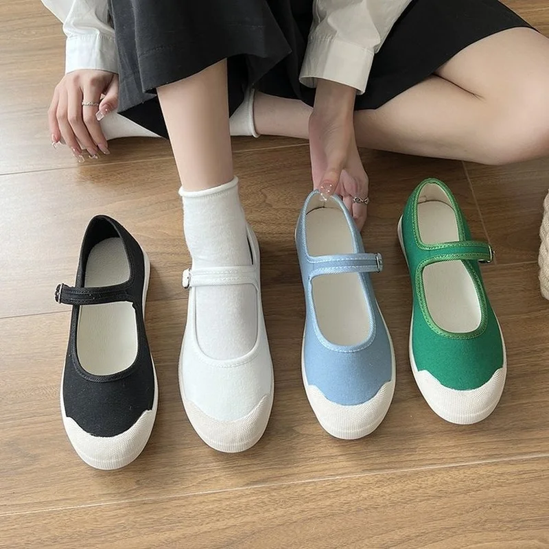 

Spring and summer single shoes women's ballet flat shoes2022 new classic shoes ladies buckle casual fashion round toe flat shoes