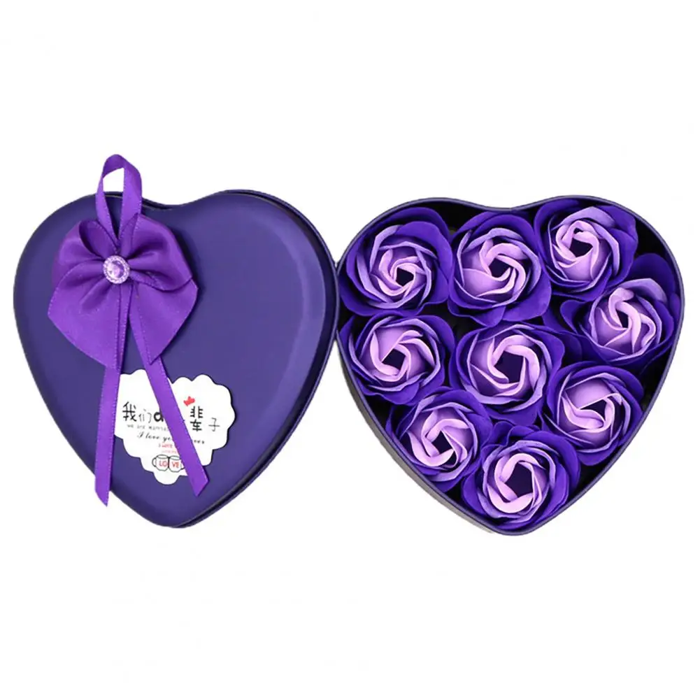 Подарочная коробка с цветочным мылом приятный запах романтическое