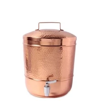 copper water pot container pot with natural tumbler serve ware kitchen tabletop
