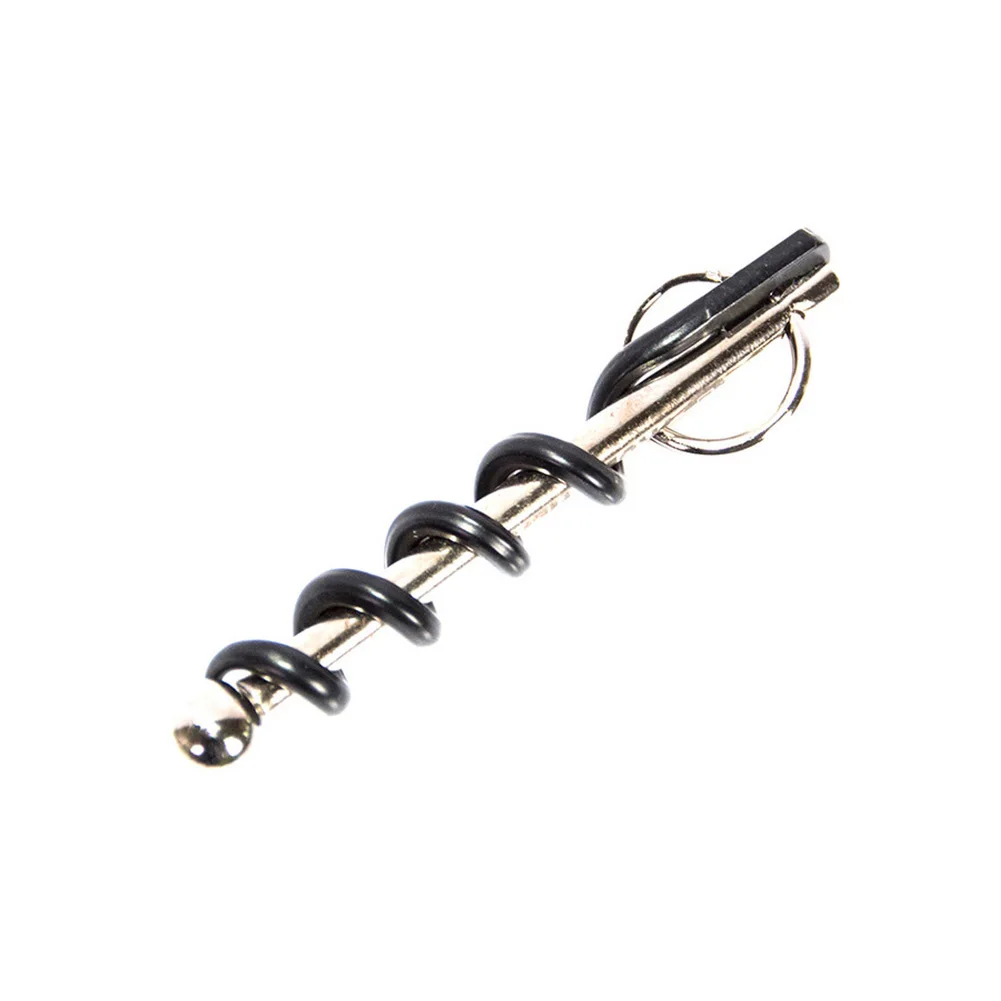 

Red Wine Bottle Opener Multi-functional Mini Cork Screw Corkscrew With Ring Keychain Camping Picnic Kitchen Tool