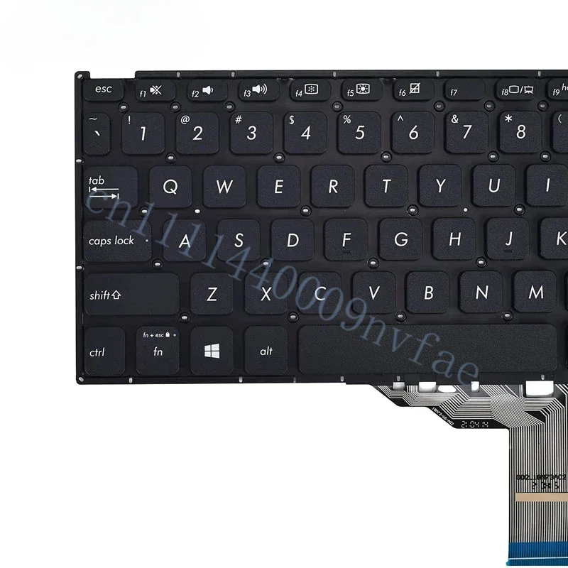 Фото Клавиатура для ноутбука Asus Vivobook 15 F512 F512DA F512JA F512FA F512UA X512 X512FA без подсветки, черная, раскладка US, 0.3 №4