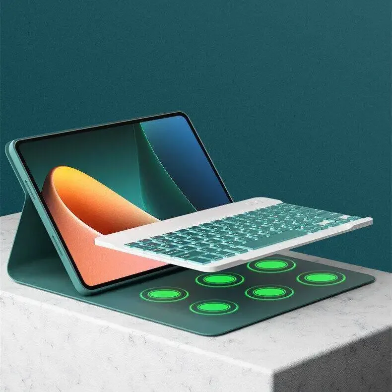 Магнитный чехол для беспроводной Bluetooth-клавиатуры и мыши Lenovo Tab P11 Plus Pro с 7-цветной