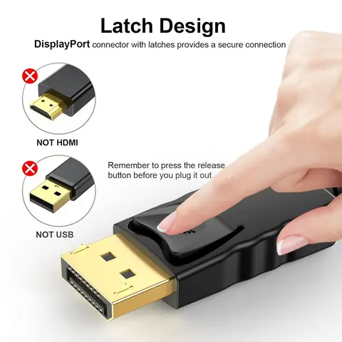 HD 1080P Displayport Display Port DP Male to VGA Male Позолоченный кабель DP to VGA для портативного компьютера ПК HDTV-проектор Монитор