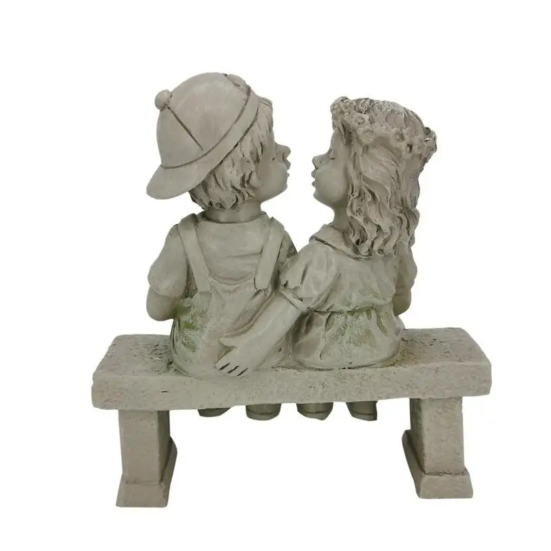 

Первый поцелуй, сад, искусство, любовь, поцелуй, парная Цветочная кровать, Декоративная скульптура, двор, искусство, садовые украшения, патио