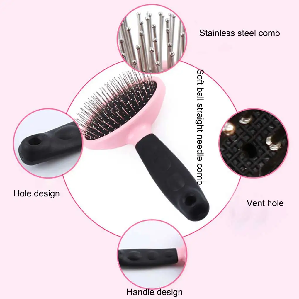 

Профессиональная расческа для домашних питомцев, Массажная щетка для удаления волос, карманный инструмент для домашнего салона, магазина, путешествий, ухода за питомцами