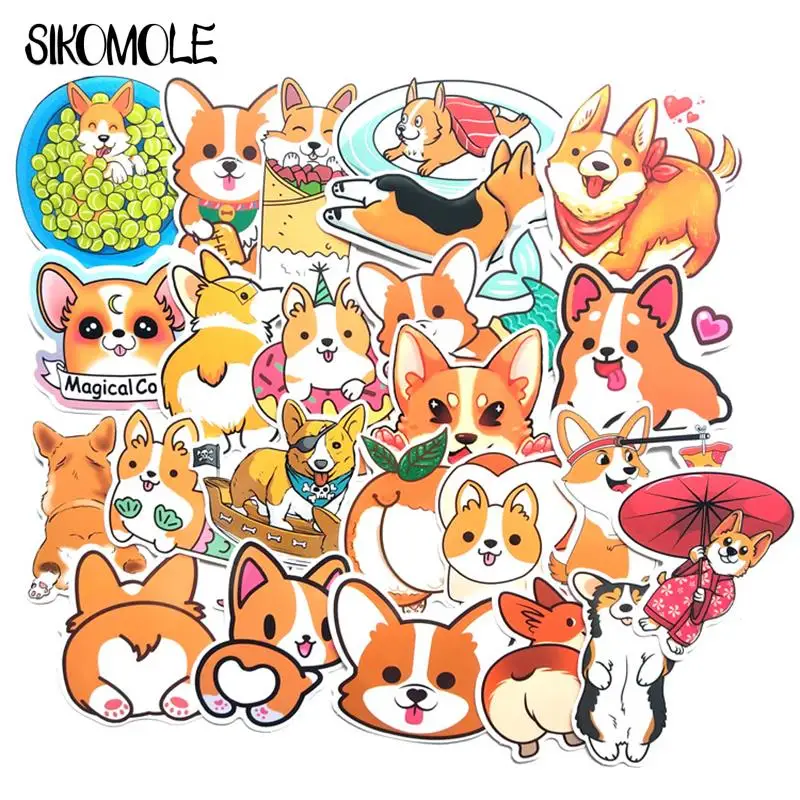 10/25 шт. наклейки с мультяшными животными